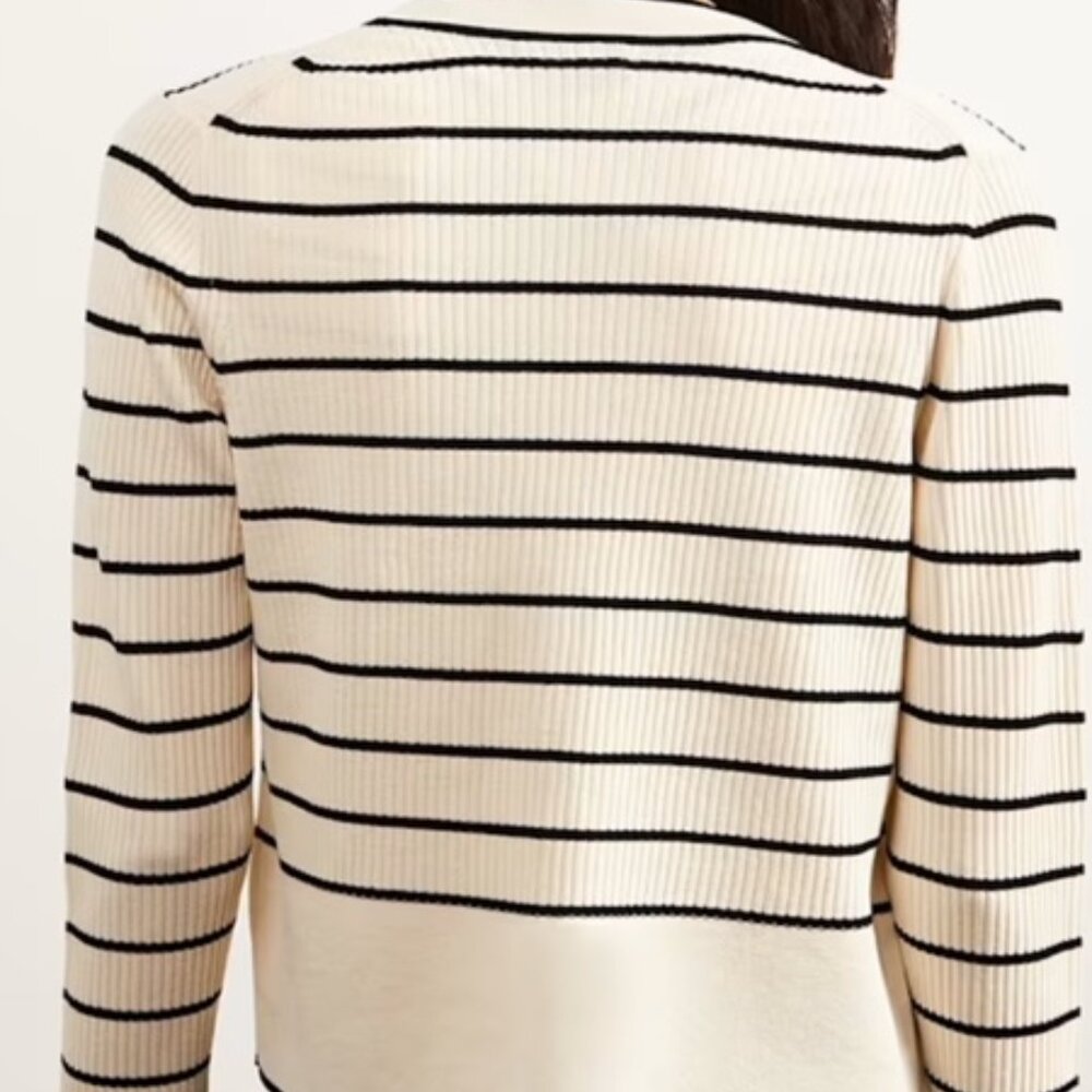 Hobbs London Belmont Cardigan black & white women's size M NWT limited edition. - Picture 6 of 7